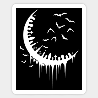 Graveyard Moon Sticker